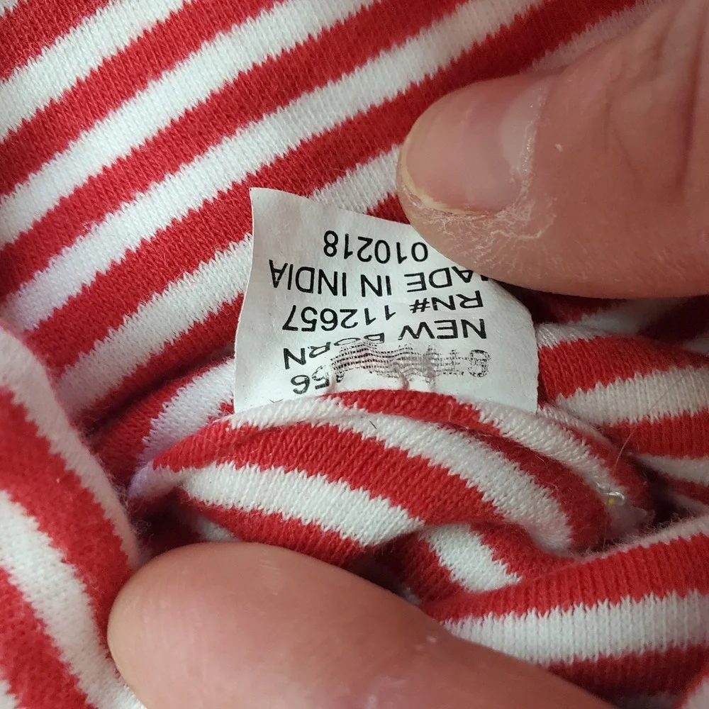Buc-ees‎ Bucees Red Striped Newborn Baby Winter Knit Beanie Hap Cat